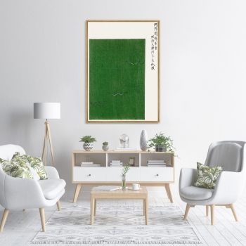 Репродукция картины Seagulls from Yatsuo no tsubaki 75X105 CM