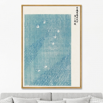 Репродукция картины Yatsuo no tsubaki 75X105 CM