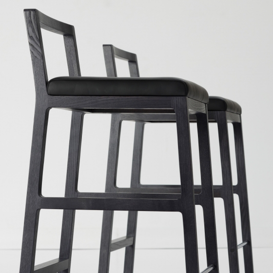 Барный стул с лаконичным дизайном Midori 93X49X42 СM черный 3