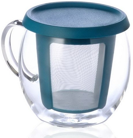 Кружка - чайник Mio 350 ml голубая 1