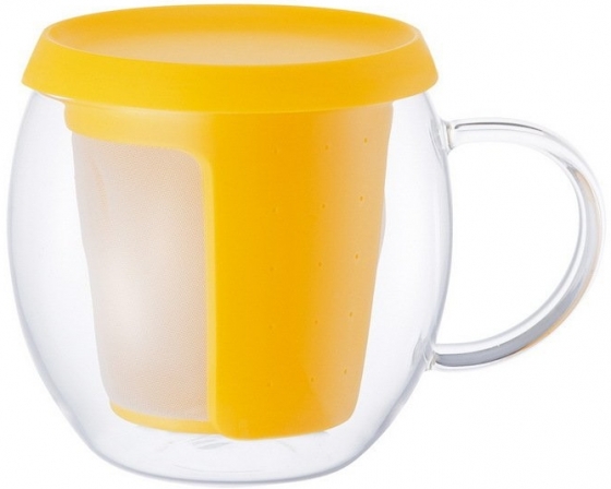 Кружка - чайник Mio 350 ml желтая 1
