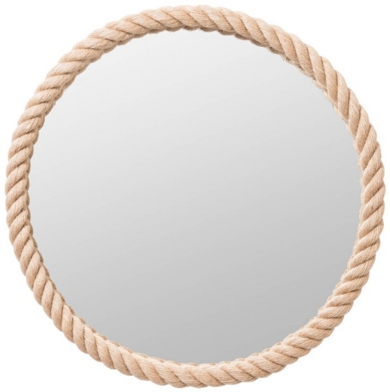 Круглое зеркало в канате Ø75 CM 1
