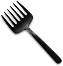 Широкая десертная вилка Kodai Q23 Vintage black