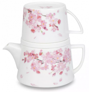 Набор чайник заварочный и кружка Cherry Blossoms 650 / 650 ml