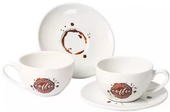Набор из двух кофейных пар Coffee splashes 420 ml