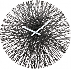 Часы настенные SILK Ø46 CM чёрные