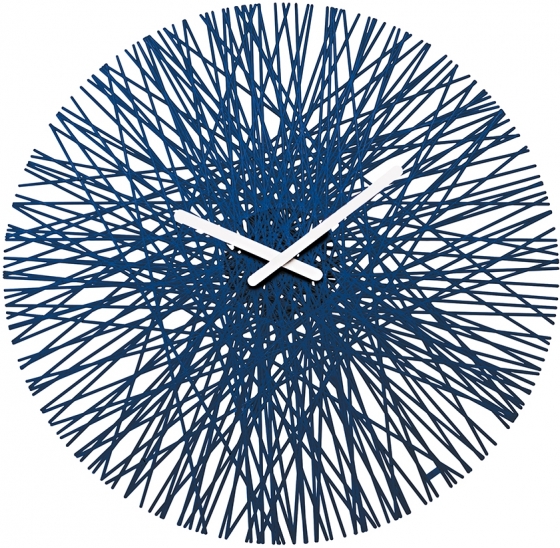 Часы настенные SILK Ø46 CM синие 1