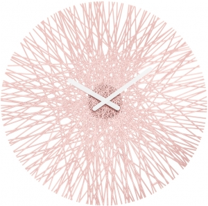 Часы настенные SILK Ø46 CM розовые