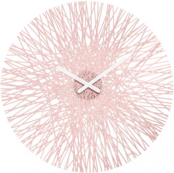 Часы настенные SILK Ø46 CM розовые 1