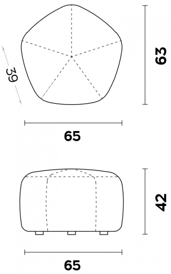 Пуф Itan 65X63X42 CM 5
