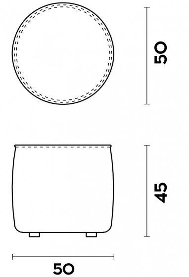 Пуф Alma 50X50X45 CM 3