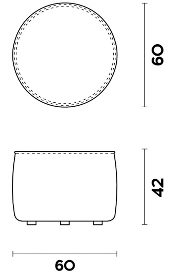 Пуф Alma 60X60X42 CM 4