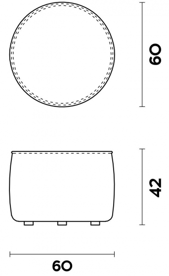 Пуф Alma 60X60X42 CM 4