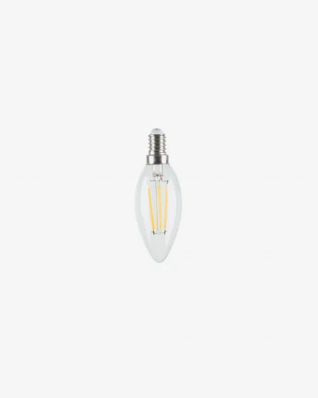 Светодиодная лампа E14 4W, тёплый свет 3.5X3.5X9.7 CM 1