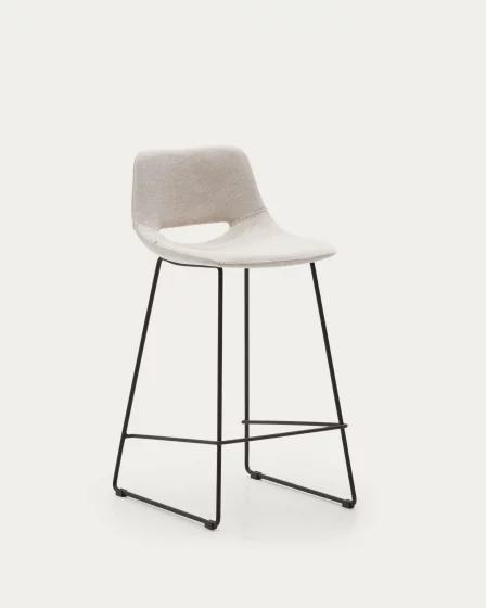 Стул Zahara бежевый на металлическом каркасе с черным покрытием 47X50X89 CM 1
