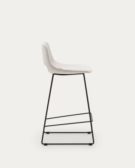 Стул Zahara бежевый на металлическом каркасе с черным покрытием 47X50X89 CM 2