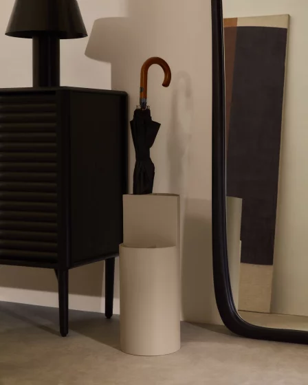 Подставка для зонтов Atin beige metal small umbrella stand 20X20X50 CM 2