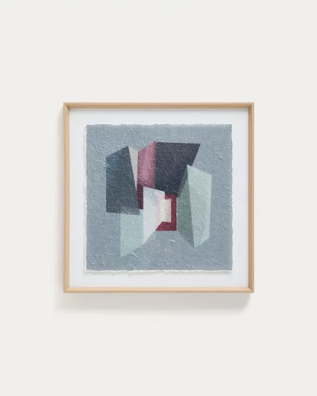 Картина Veluni из переработанной бумаги, многоцветная 60X60X3.8 CM 1