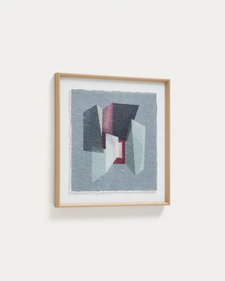 Картина Veluni из переработанной бумаги, многоцветная 60X60X3.8 CM 2