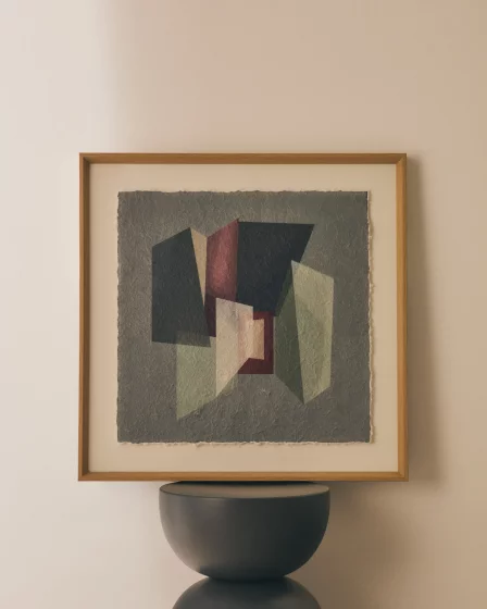 Картина Veluni из переработанной бумаги, многоцветная 60X60X3.8 CM 3