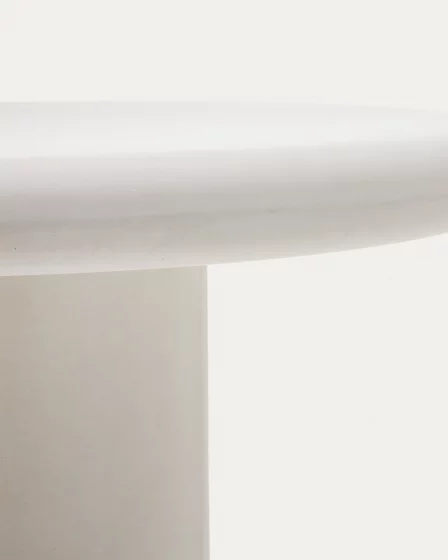 Круглый стол из белого цемента Addaia 140 CM 4