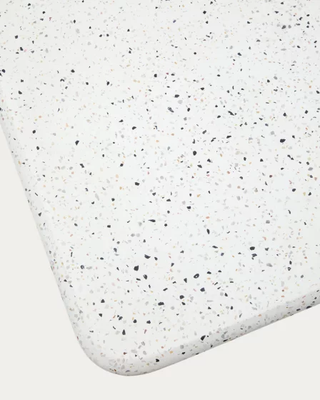 Высокий барный стол Saura из белого терраццо 95X70X70 CM 5