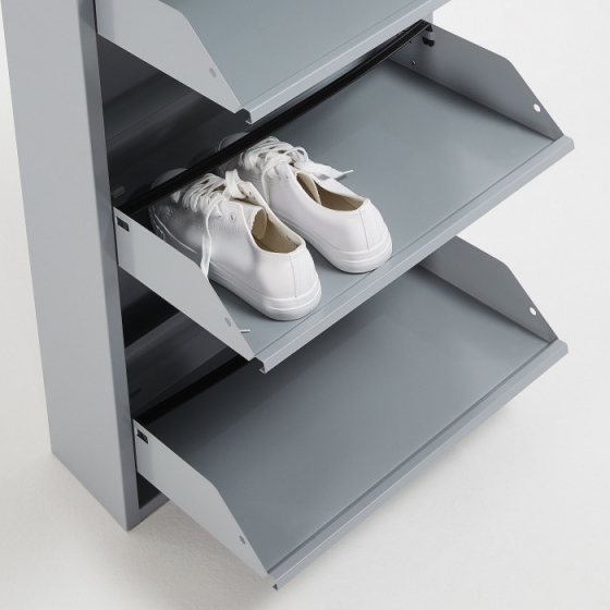 Шкаф для хранения обуви Ode 50X15X69 CM серый 2