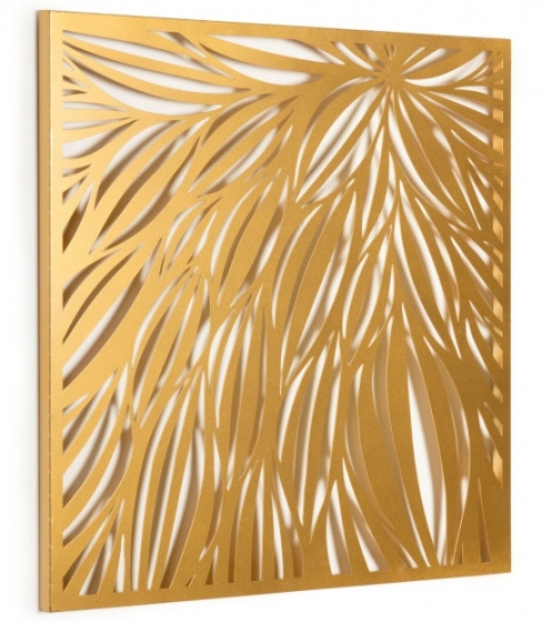 Декоративное настенное панно из стали Danesa 60X60 CM золотого цвета 2