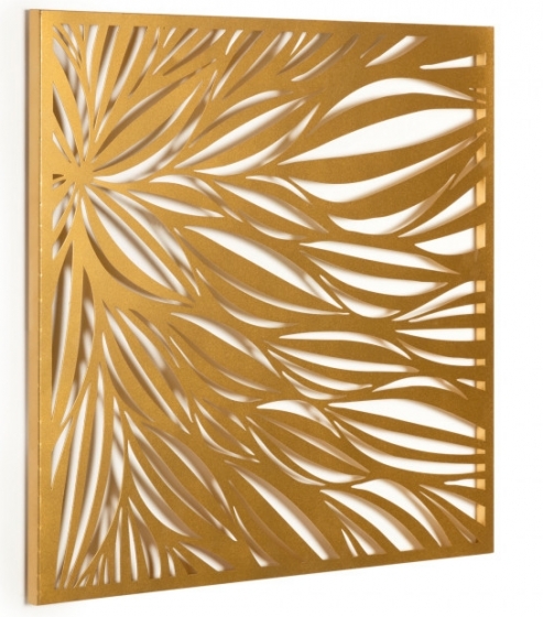 Декоративное настенное панно из стали Danesa 60X60 CM золотого цвета 1