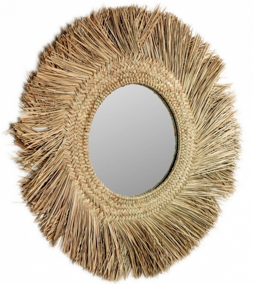 Круглое зеркало в этно стиле Rumer Ø72 CM 1