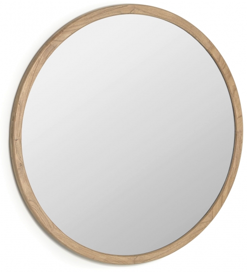 Зеркало в раме из массива минди Alum Ø100 CM 1