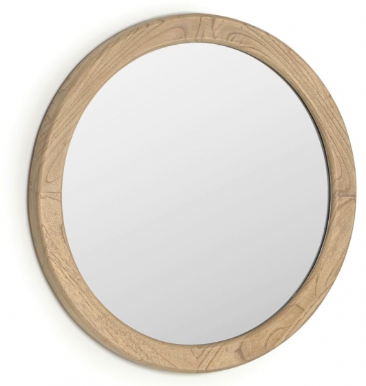 Зеркало в раме из массива минди Alum Ø50 CM 1