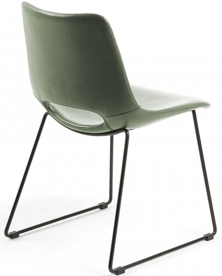 Мягкий стул из искусственной кожи Ziggy 49X55X78 CM зелёный 3