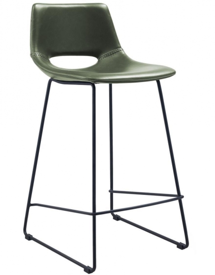 Полубарный стул Zahara 65X47X50 CM зелёного цвета 1