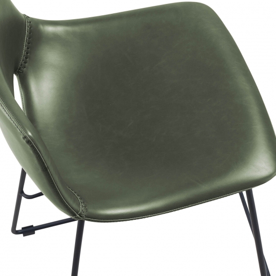 Полубарный стул Zahara 65X47X50 CM зелёного цвета 4