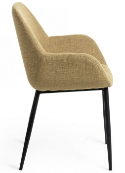 Стул с подлокотниками Konna 59X52X83 CM горчичный