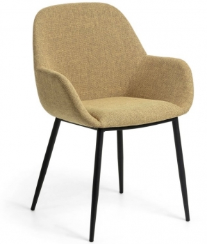 Стул с подлокотниками Konna 59X52X83 CM горчичный