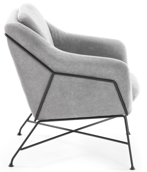 Элегантное кресло Brida 65X73X82 CM светло серое 2