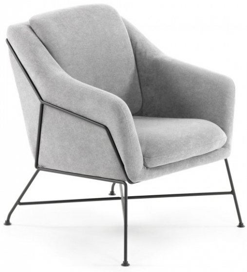 Элегантное кресло Brida 65X73X82 CM светло серое 1