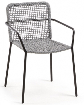 Стул с подлокотниками Boomer 60X56X80 CM серый