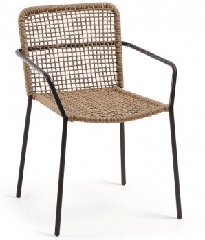 Стул с подлокотниками Boomer 60X56X80 CM бежевый
