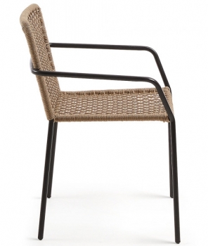 Стул с подлокотниками Boomer 60X56X80 CM бежевый