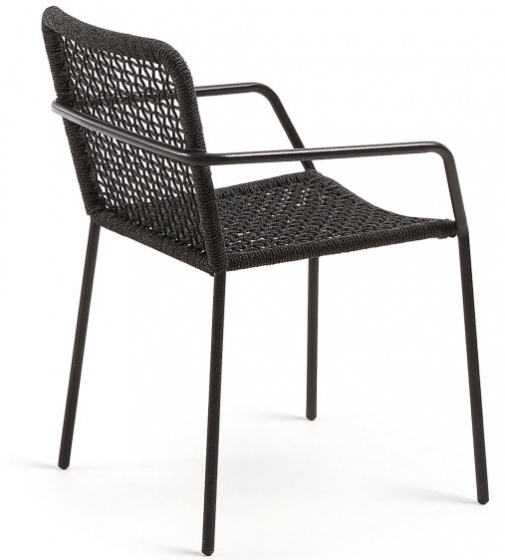 Стул с подлокотниками Boomer 60X56X80 CM чёрный 3