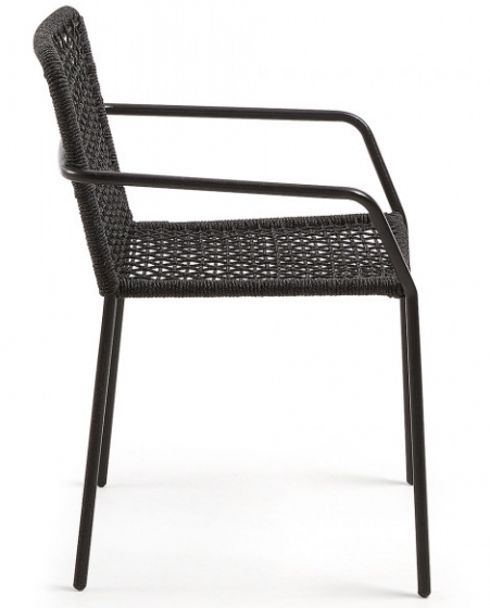 Стул с подлокотниками Boomer 60X56X80 CM чёрный 2