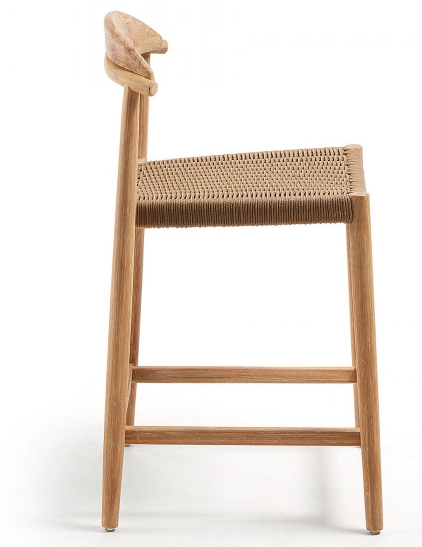 Полубарный стул на каркасе из эвкалипта Glynis 54X54X94 CM 2