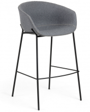 Барный стул Yvette 60X54X99 CM светло-серый