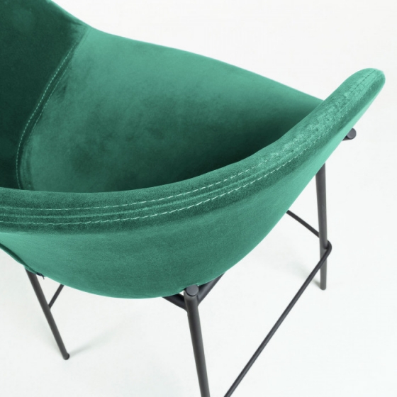 Барный стул Yvette 60X54X99 CM зелёный 4