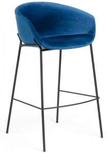 Барный стул Yvette 60X54X99 CM синий