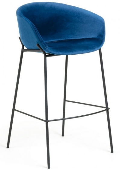 Барный стул Yvette 60X54X99 CM синий 1