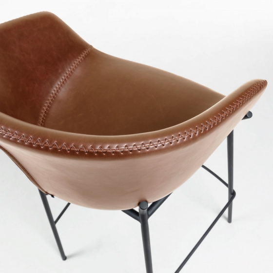 Барный стул Yvette 60X54X99 CM коричневый 4